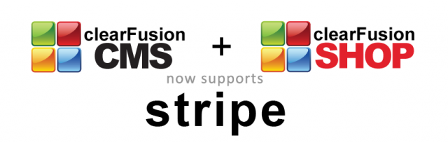 clearFusionSHOP Version 2.0.1 - Stripe Support